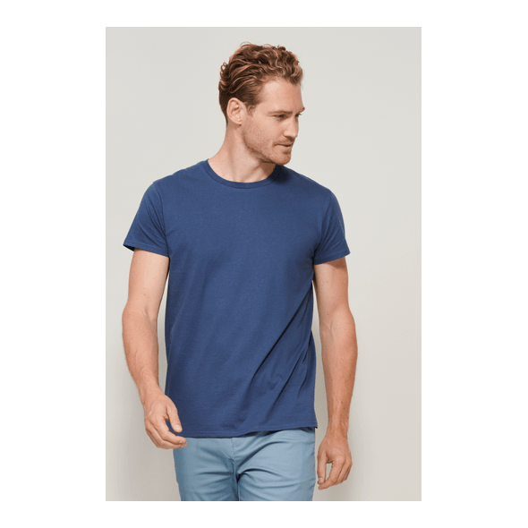 Camiseta de cuello redondo de jersey para hombre Camiseta de cuello redondo de jersey para hombre